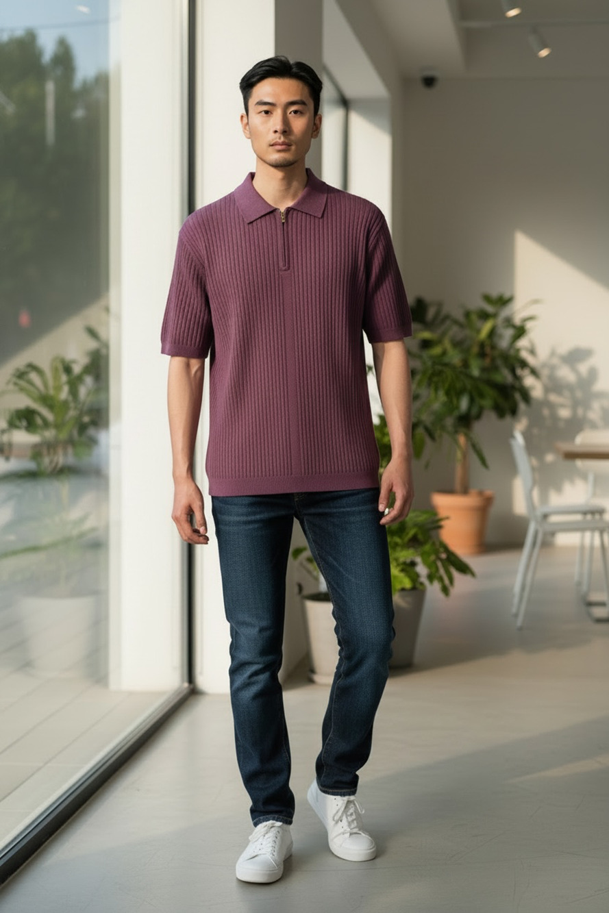 REISS Rathie Short Sleeve Textured Jumper Size S NEW Bordeaux Red Maroon $160